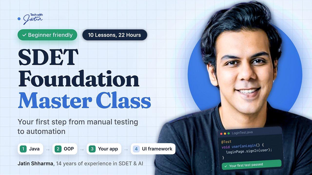 SDET Foundation Master Class